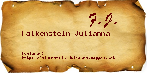Falkenstein Julianna névjegykártya